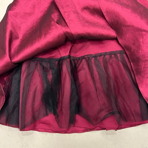 Y2K coquette Burgundy Corset Cocktail Dress – IN San Francisco – Size 7 - Picture 2 of 3